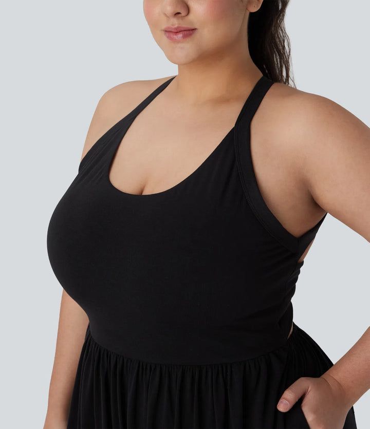 Harem Casual Plus Size Jumpsuit with Pocket-Easy Peezy Edition