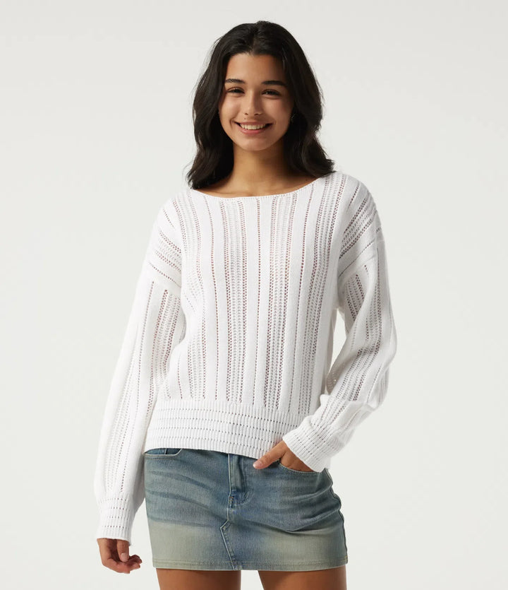 Round Neck Long Sleeve Casual Sweater
