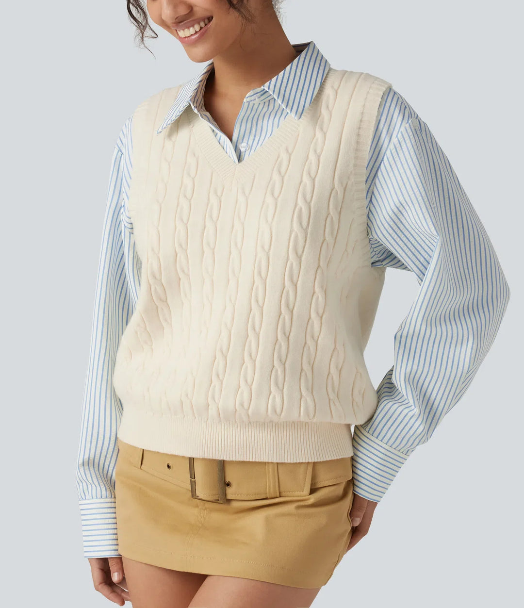 V Neck Casual Sweater Vest