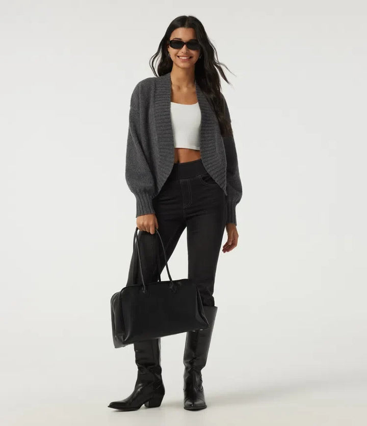 Long Sleeve Tie Front Casual Cardigan