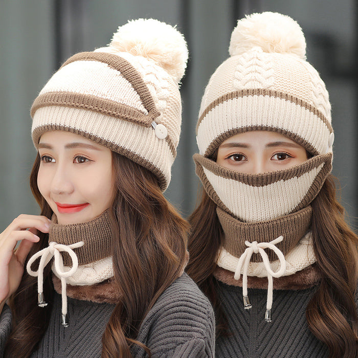 Kinsley | 3-Piece Knit Beanie, Face Mask and Neck Warmer Set