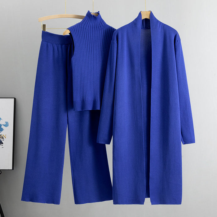 Savannah | Three-Piece Knit Set with Vest, Cardigan and Pants
