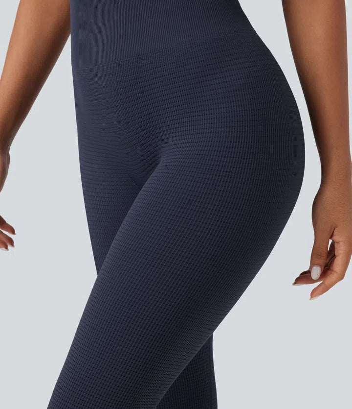 OneForm Seamless Flow Waffle High Waisted 7/8 Yoga Leggings
