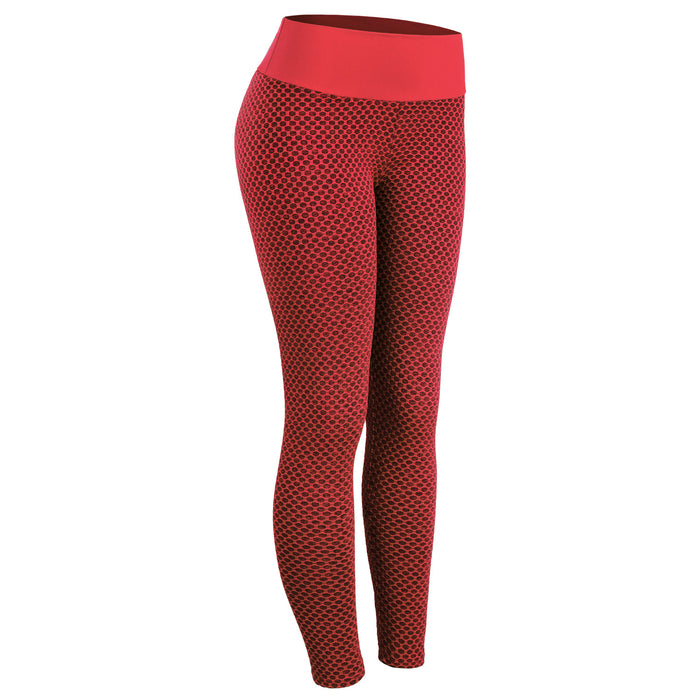 Madison | Seamless Honeycomb Scrunch Leggings, High Waist