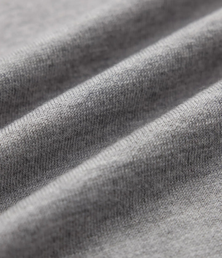 Round Neck Short Sleeve Slim Work Silk-Wool Blend Sweater