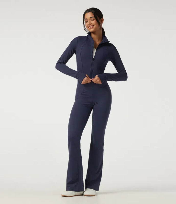 SoftlyZero Plush Thermal High Neck Yoga Jacket with Thumbholes