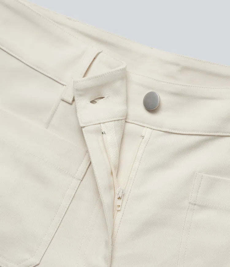 High Waisted Work Flare Pants with Pockets