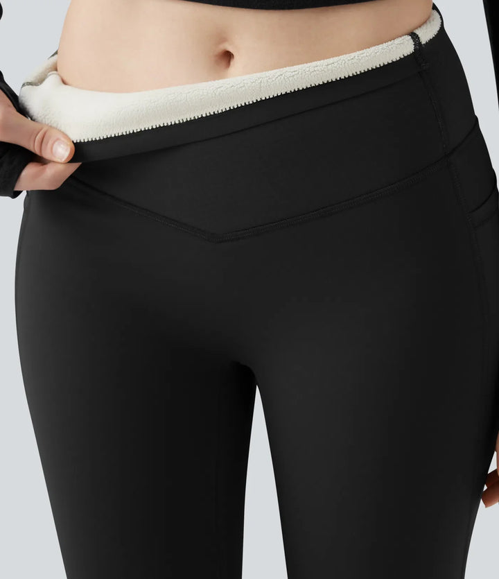 Halara UltraSculpt Extra Heat High Waisted Tummy Control Shaping Yoga Leggings with Pockets