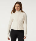 PuffFlex Wrinkle Recovery Hooded Quilted Casual Padded Jacket with Pockets and Thumbholes
