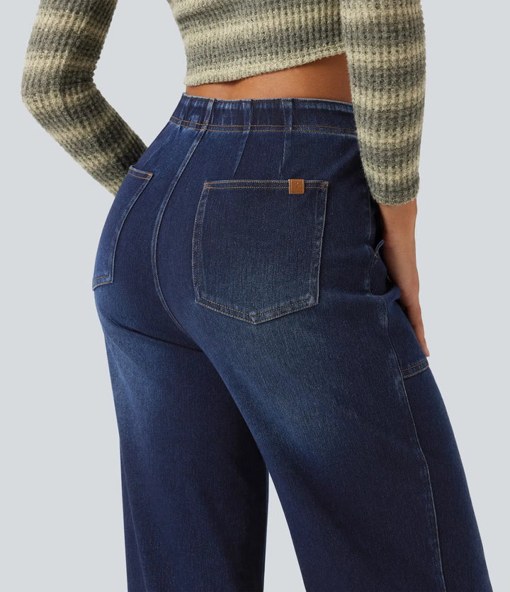Halara Flex High Waisted Wide Leg Jeans with Pockets
