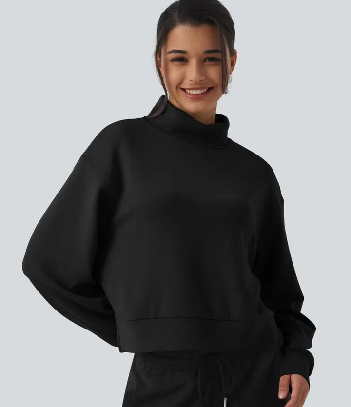SpacerTek High Neck Long Sleeve Work Sweatshirt