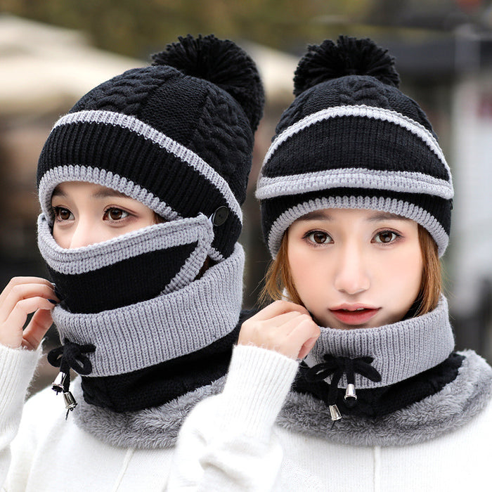 Kinsley | 3-Piece Knit Beanie, Face Mask and Neck Warmer Set