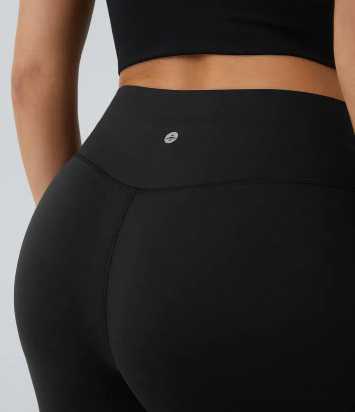 DayStretch High Waisted Crossover Flare Yoga Leggings