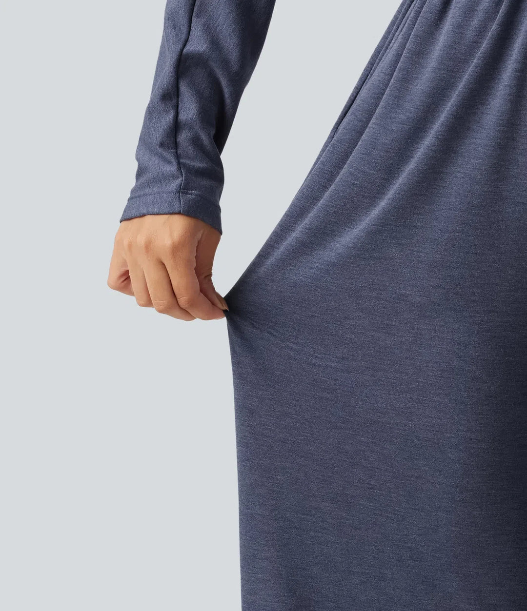 V Neck Long Sleeve Work Jumpsuit with Pockets