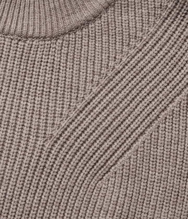 Round Neck Long Sleeve Fringe Work Sweater