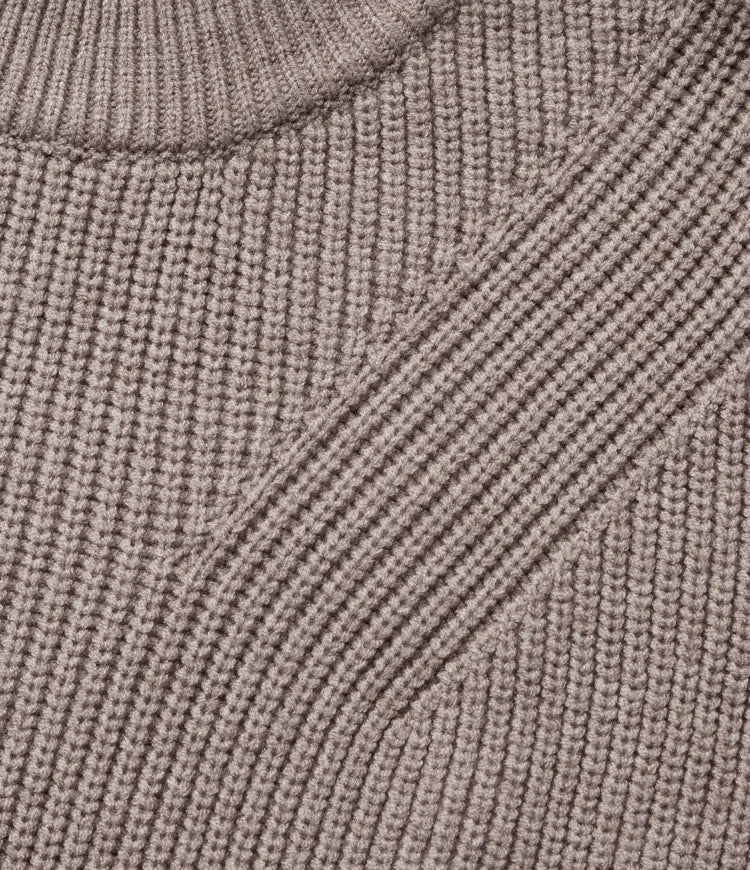 Round Neck Long Sleeve Fringe Work Sweater
