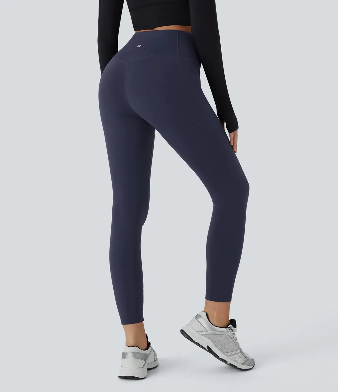 SoftlyZero Plush Thermal High Waisted Tummy Control Pocket Workout Leggings