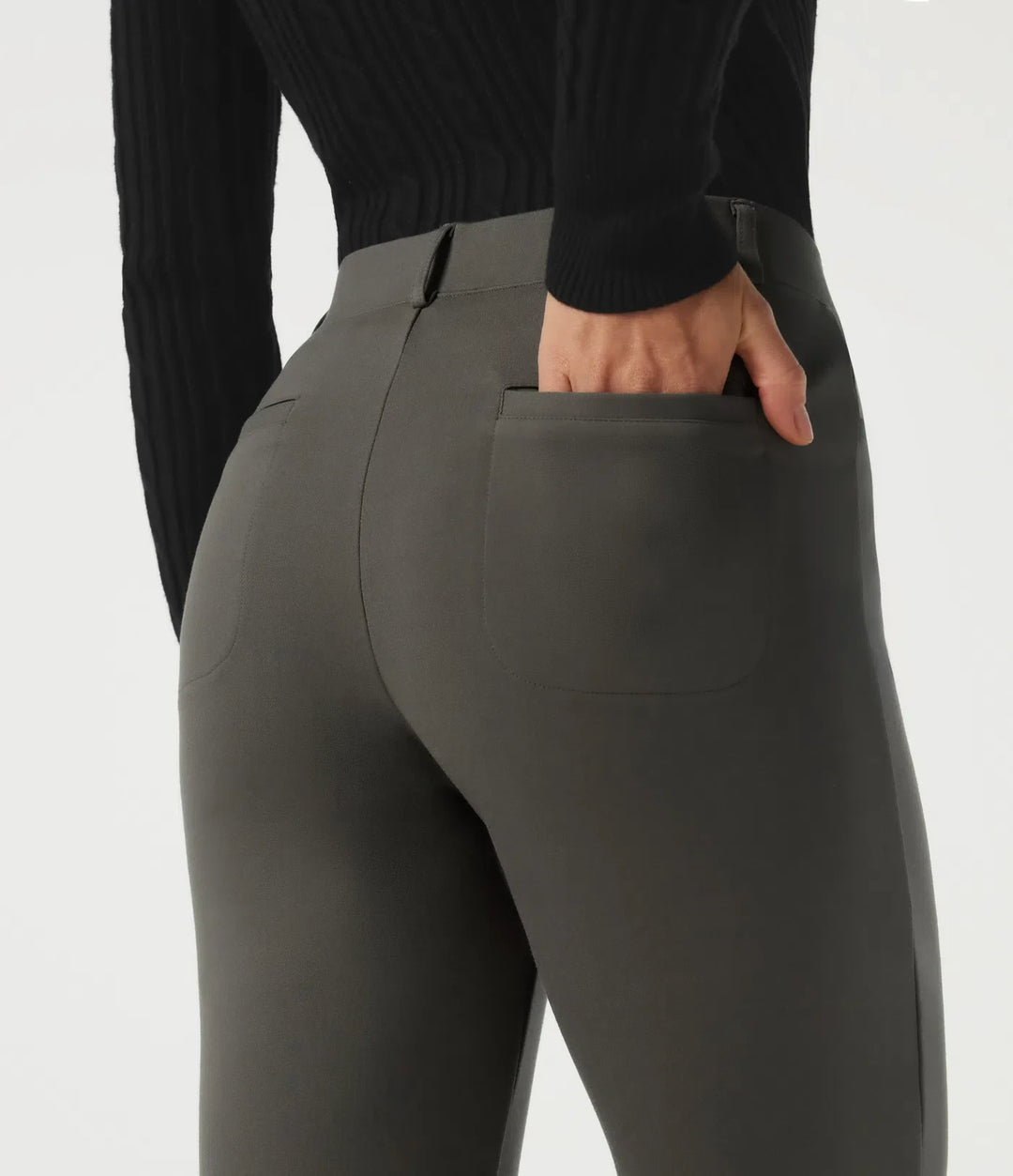 Halara Flex Mid Rise Straight Leg Work Pants with Pockets