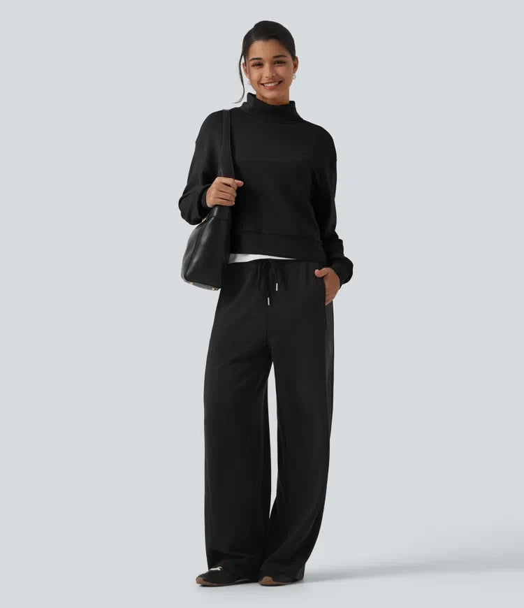 SpacerTek High Neck Long Sleeve Work Sweatshirt