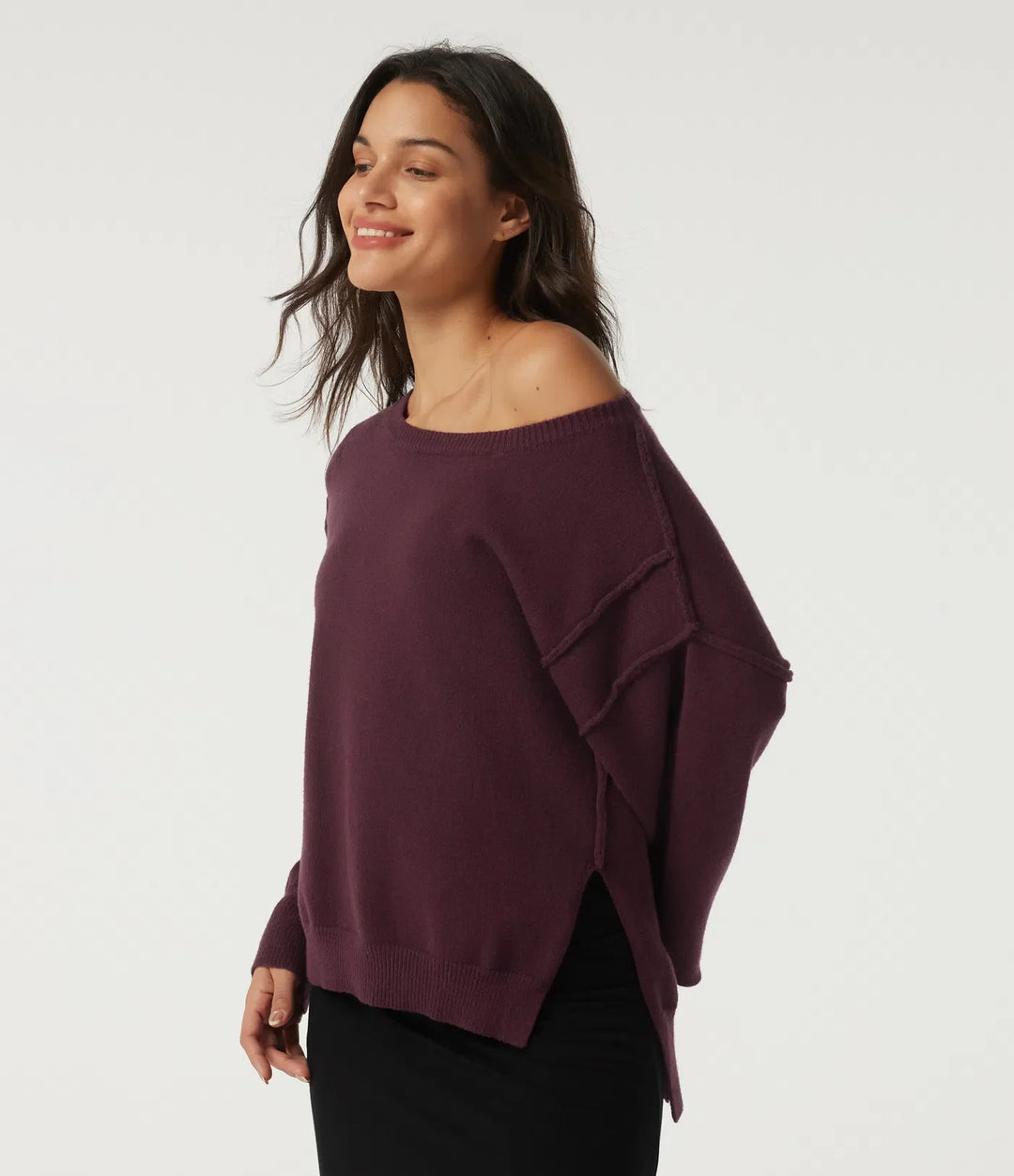 One Shoulder Long Sleeve Casual Sweater