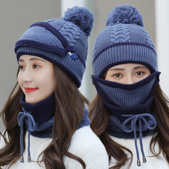 Kinsley | 3-Piece Knit Beanie, Face Mask and Neck Warmer Set