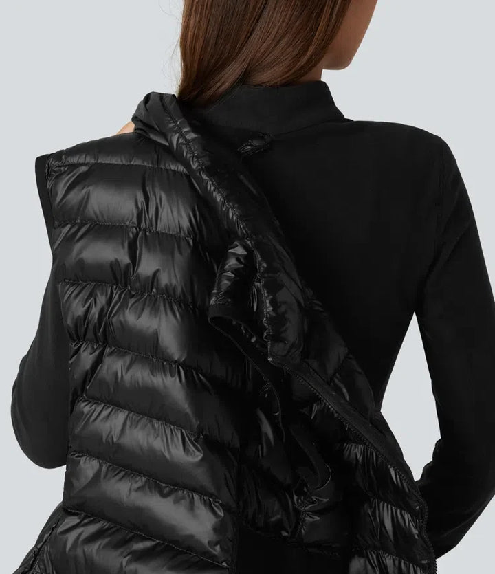 2-Piece Workout Padded Vest &amp; Jacket with Pockets