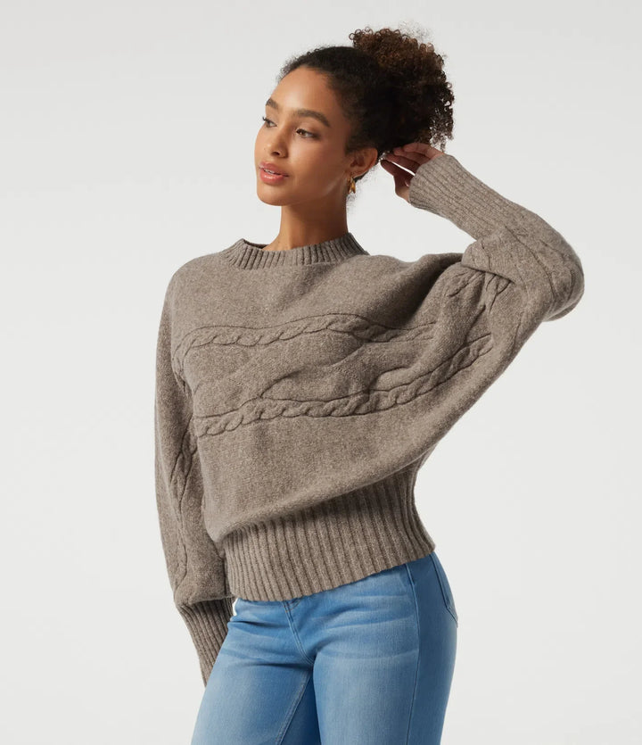 High Neck Long Sleeve Casual Sweater