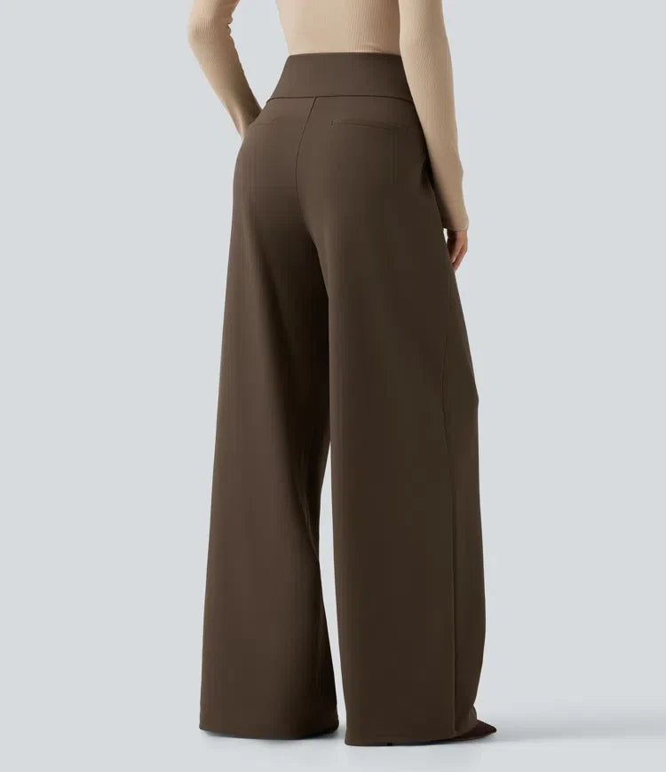 Halara Flex High Waisted Wide Leg Work Pants with Pockets