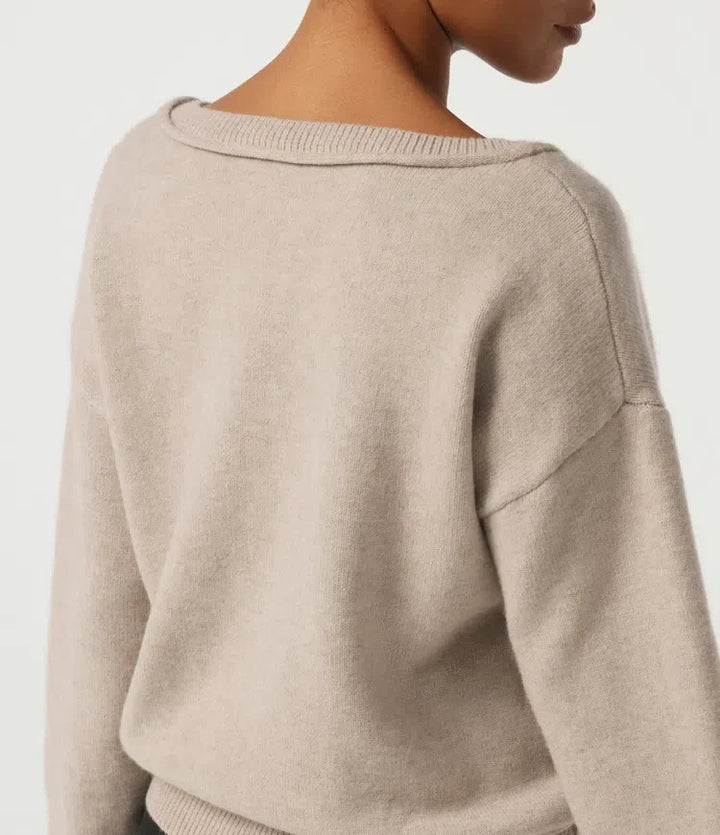 V Neck Long Sleeve Casual Sweater