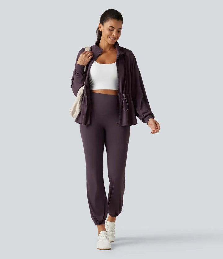 SoftlyZero High Neck Long Sleeve Yoga Jacket