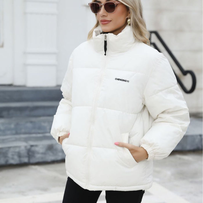 Savannah | Windproof Padded Puffer Jacket with Stand Collar