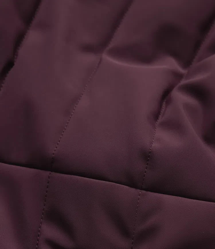 PuffFlex Wrinkle Recovery Mock Neck Slim Casual Padded Jacket with Pockets