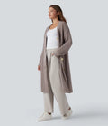 Button Fly Casual Longline Cardigan