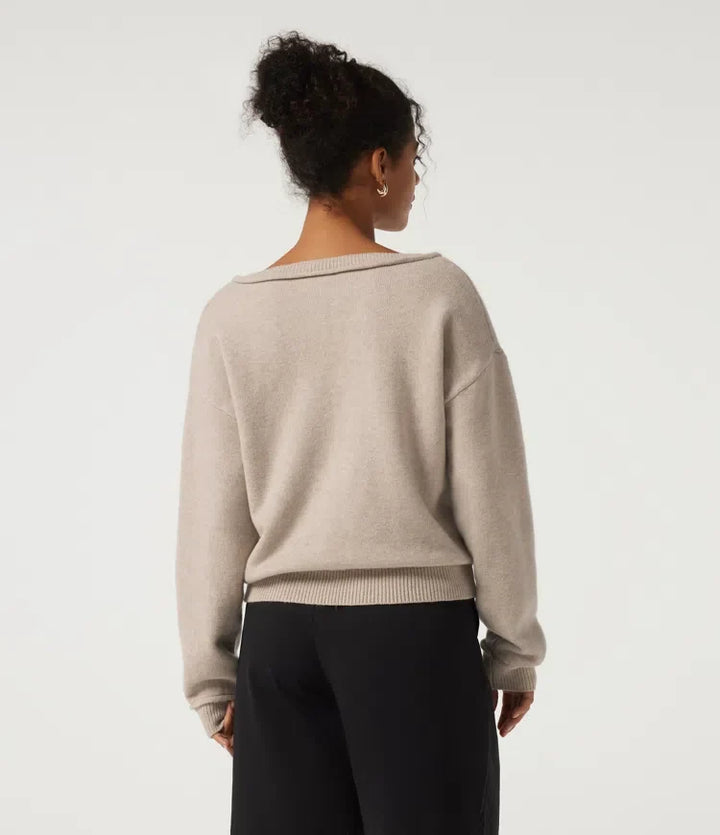 V Neck Long Sleeve Casual Sweater