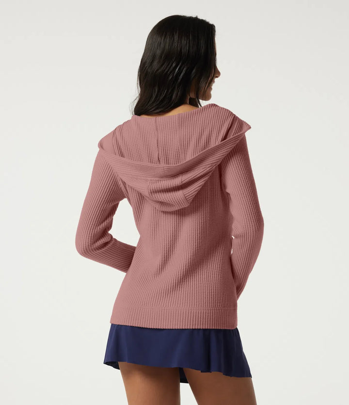 Hooded Long Sleeve Casual Jacket with Pockets
