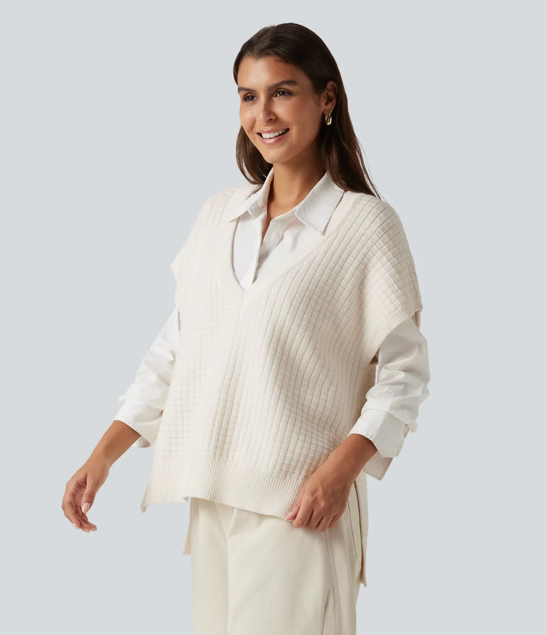 Deep V Neck Casual Sweater Vest