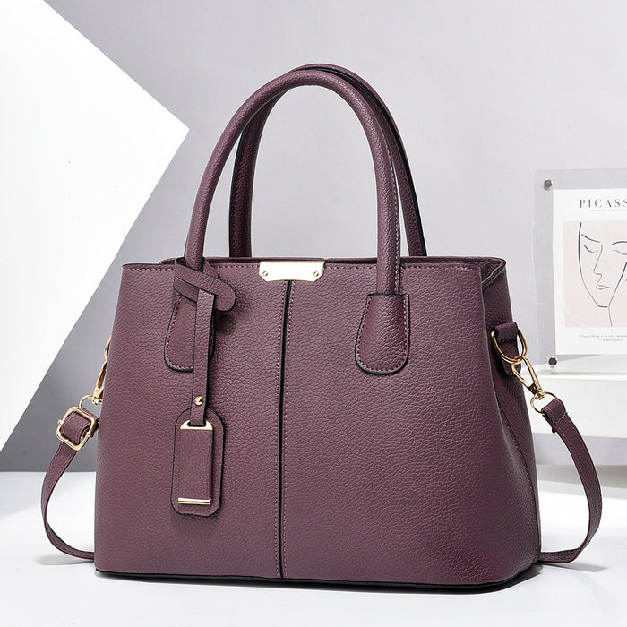 Brooke | Structured Vegan Leather Tote with Shoulder Strap