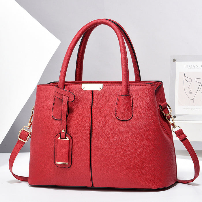 Brooke | Structured Vegan Leather Tote with Shoulder Strap