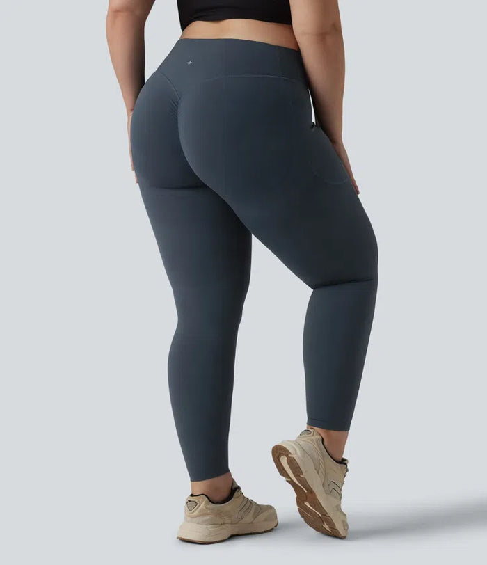 Halara UltraSculpt High Waisted Scrunch Butt Lifting Tummy Control Pocket Shaping Training Plus Size Leggings