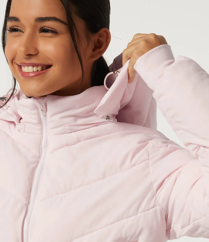 PuffFlex Hooded Long Sleeve Casual Padded Jacket with Pockets