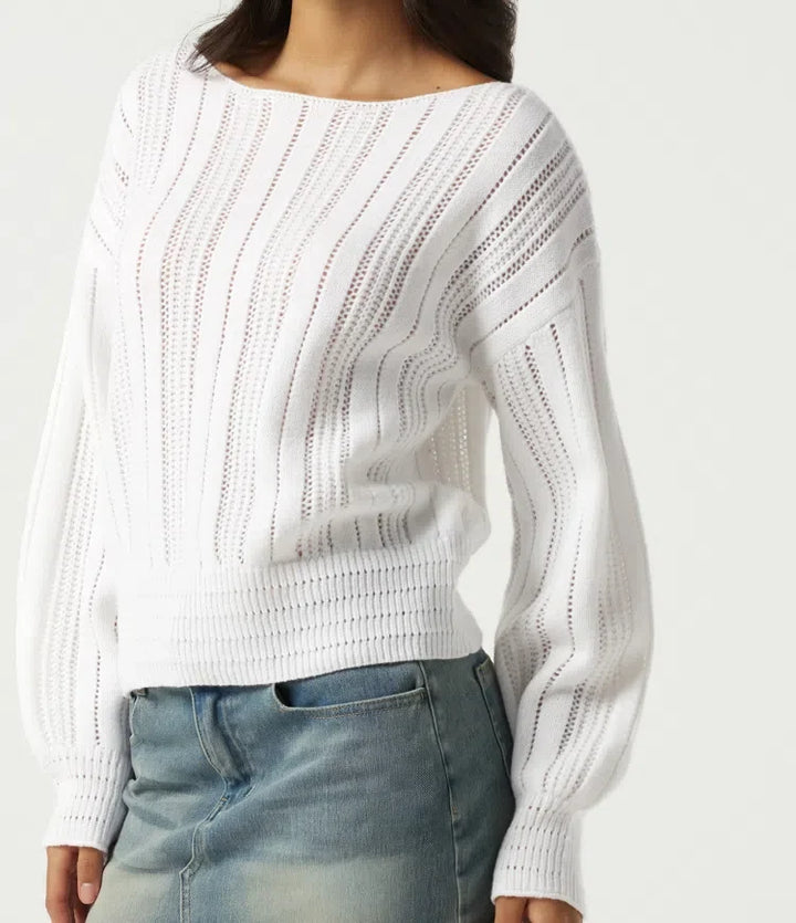 Round Neck Long Sleeve Casual Sweater