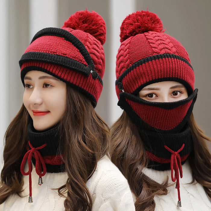 Kinsley | 3-Piece Knit Beanie, Face Mask and Neck Warmer Set