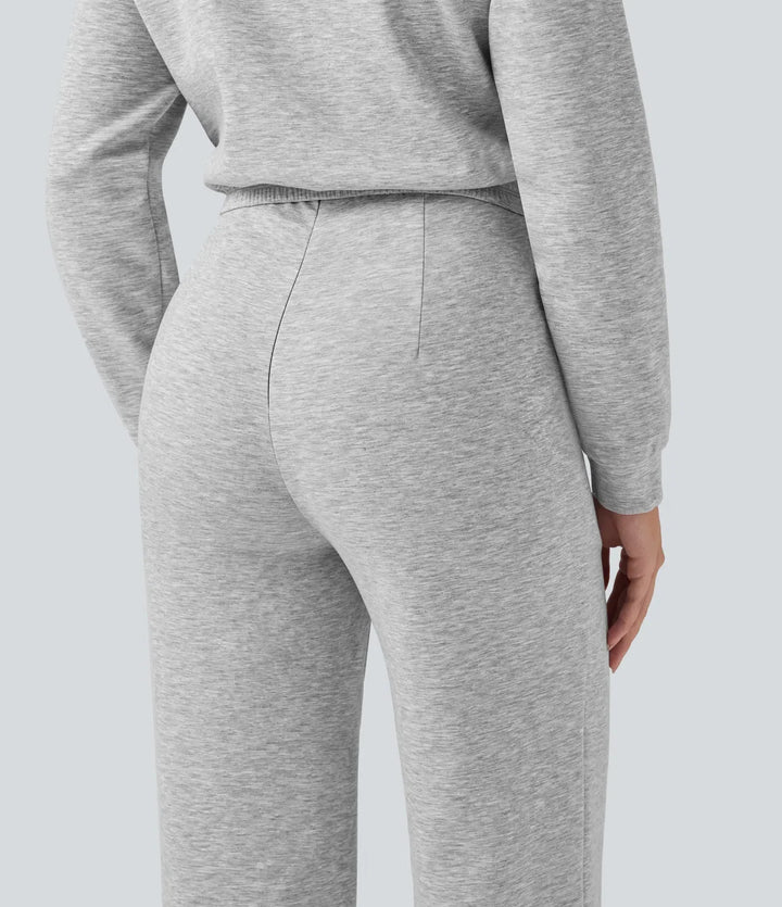 Lapel Zip Long Sleeve Casual Jumpsuit with Pockets-Easy Peezy