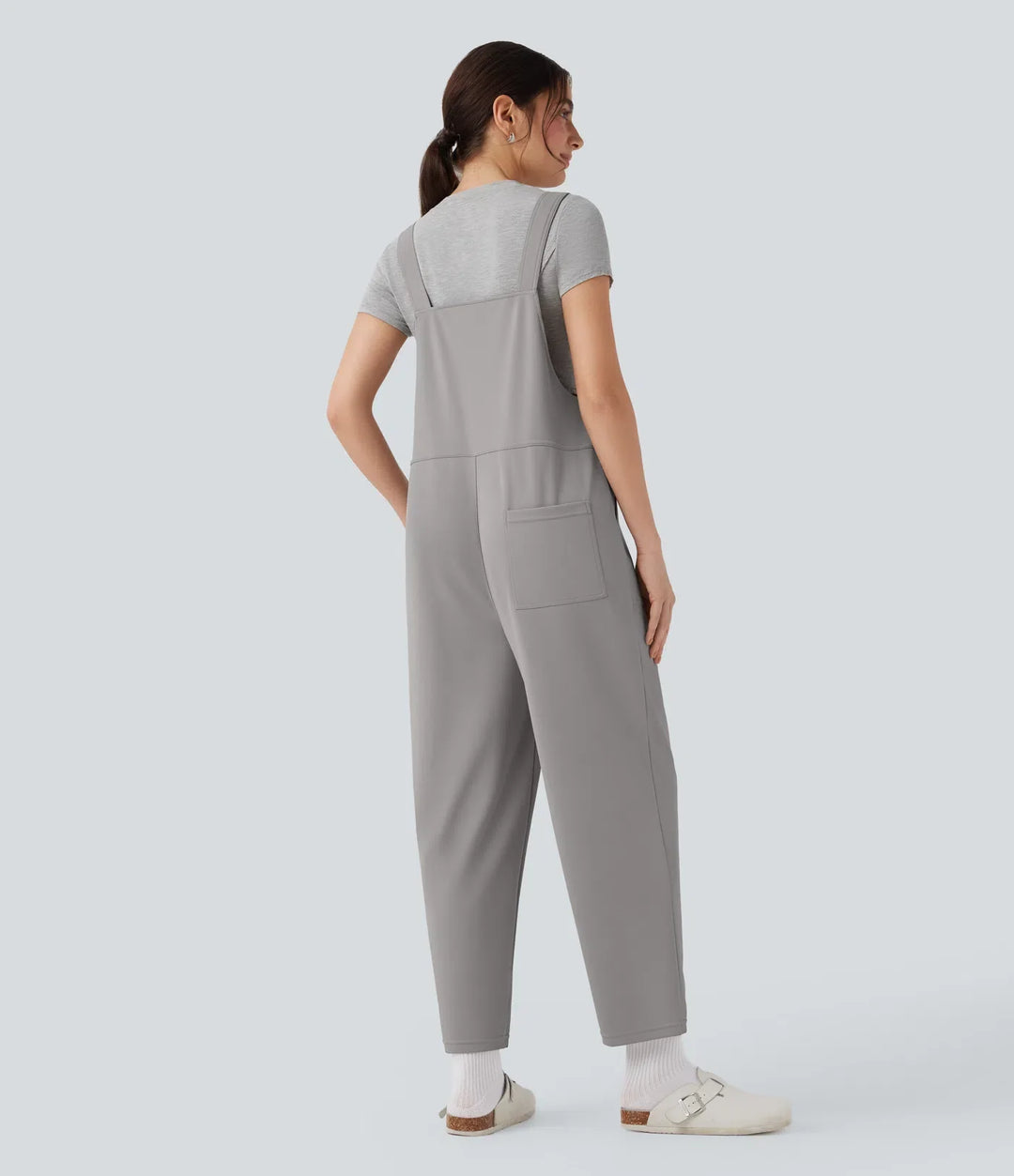 Halara Flex Crepe Casual Harem Overalls with Pockets