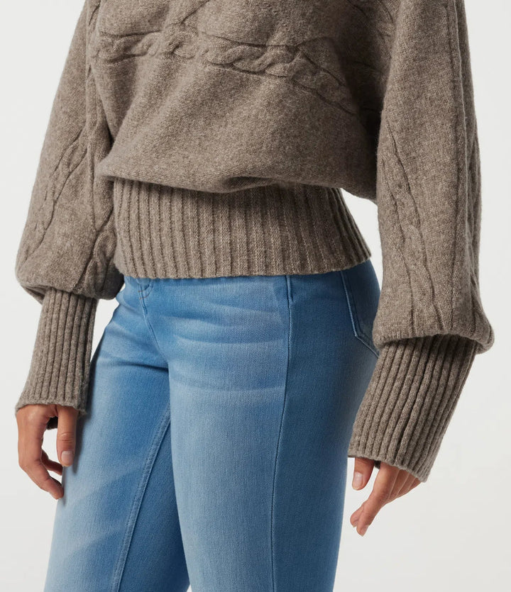 High Neck Long Sleeve Casual Sweater