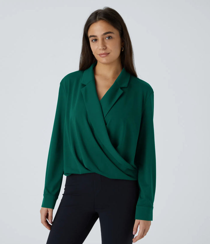 Crossover Long Sleeve Work Shirt