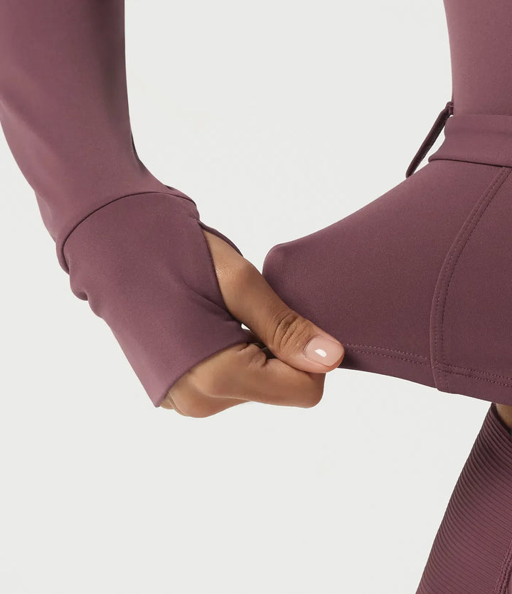 Halara UltraSculpt Stand Collar Long Sleeve Buckle Belted Yoga Curvy Jacket