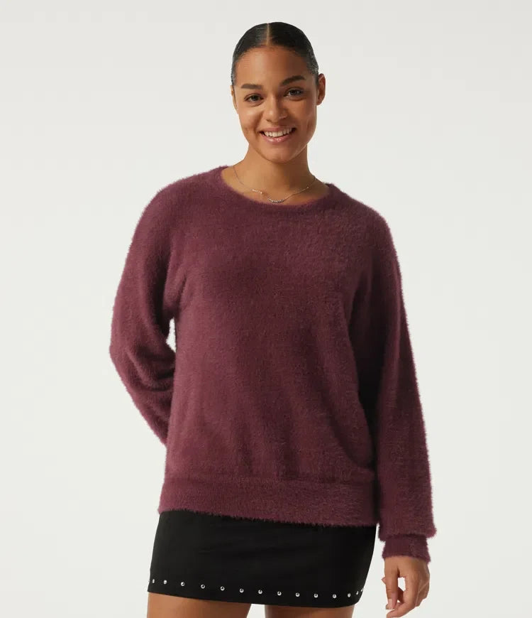 Round Neck Long Sleeve Casual Sweater