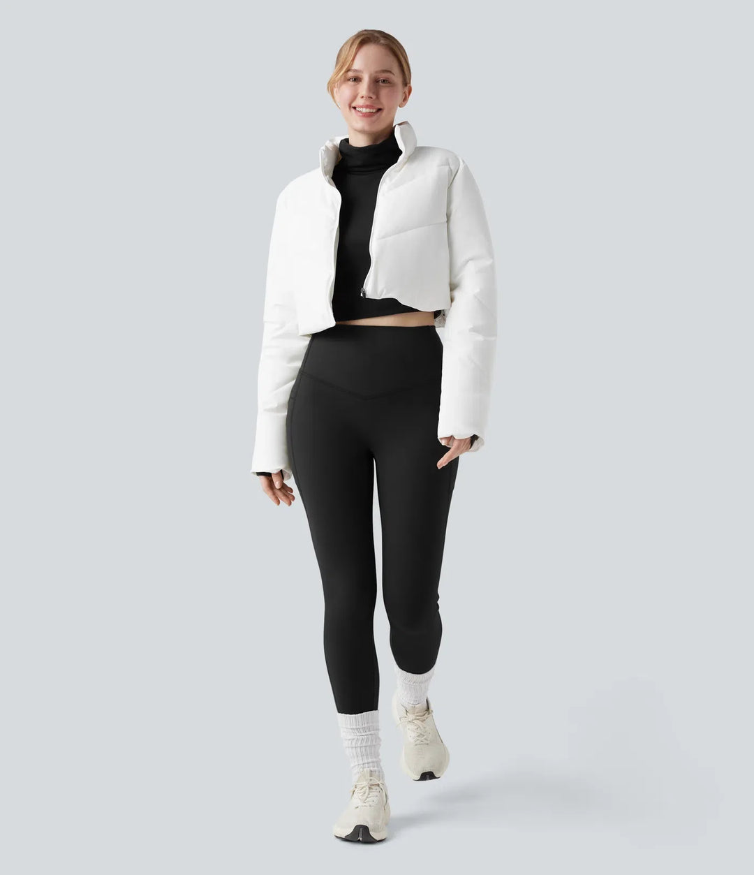 Halara UltraSculpt Extra Heat High Waisted Tummy Control Shaping Yoga Leggings with Pockets