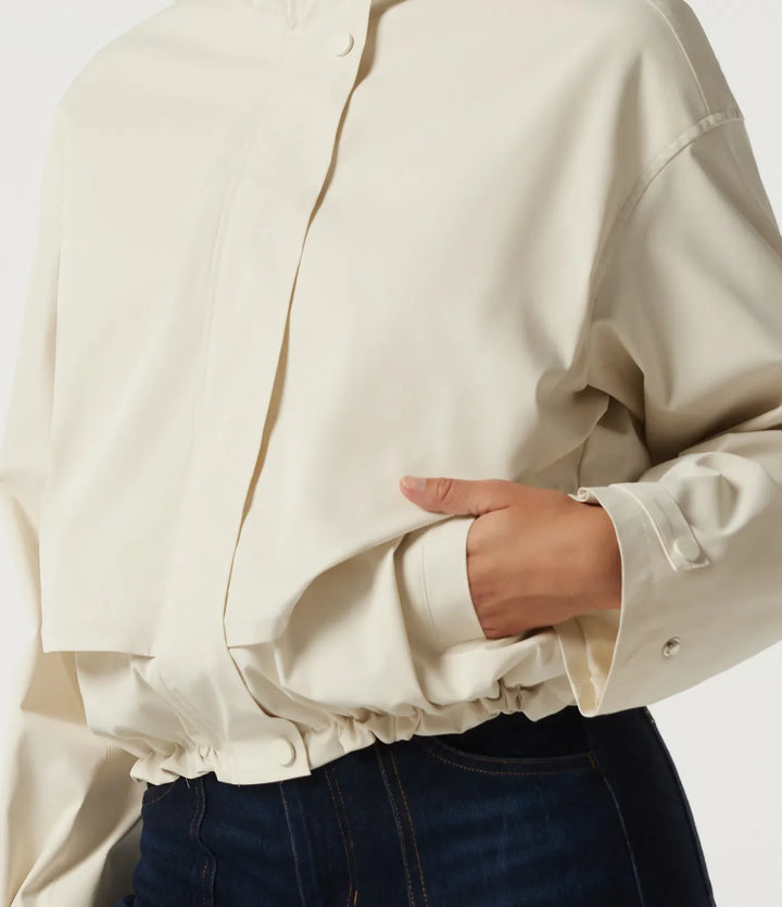 Hooded Long Sleeve Casual Jacket with Pockets